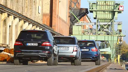 Mercedes ML, BMW X5, Range Rover Sport