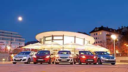 Ford Fiesta, Kia Rio, Opel Corsa, Toyota Yaris, VW Polo