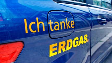 Ich tanke Erdgas