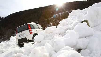 Fiat Panda 4X4, Heck, Sonnenuntergang