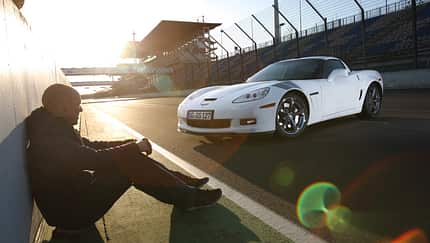 Chevrolet Corvette Grand Sport, Abendsonne, Frontansicht