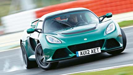 Lotus Exige S, Frontansicht, Querbeschleunigung