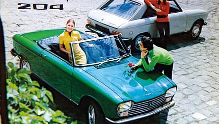 Peugeot 204 Cabriolet, Prospekt, Werbung