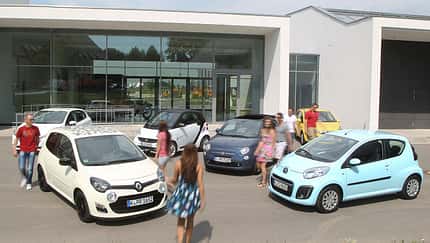 ams15/2012, Kleinwagen, 100 g/km CO2, Citroen C1, Fiat 500C, Opel Corsa, Peugeot 208, Renault Twingo, Smart Fortwo