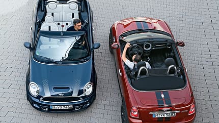 Mini Cabrio, von oben, Roadster