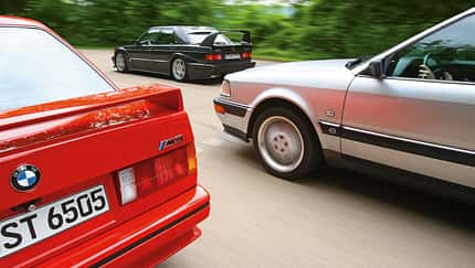 Audi V8, BMW M 3, Mercedes 190 E 2.5-16 Evo II, Seitenansicht