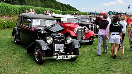 Adler-Sonderschau bei den Classic Days Schloss Dyck 2012