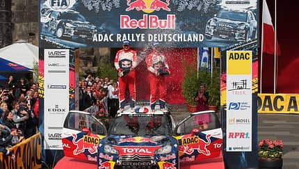 Rallye Deutschland, Loeb, Siegerpodest 2012