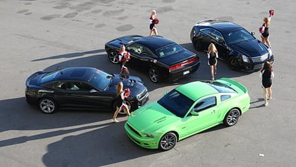 Muscle-Cars,verschiedene Modelle