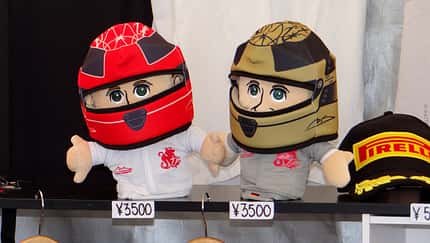Michael Schumacher Puppen - Formel 1 - GP Japan - Suzuka - 4. Oktober 2012