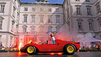 Schloß Bensberg, Ferrari Dino 166P/206P, Seitenansicht