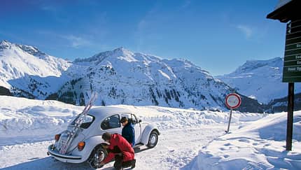 VW Käfer, Winterlandschaft