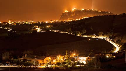 San Marino, Altstadt, Nacht
