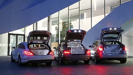 Audi A7 Sportback, BMW Fünfer GT, Mercedes CLS Shooting Brake, Heckklappe