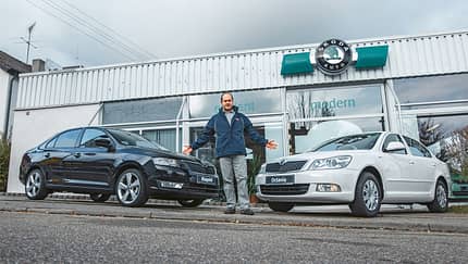 Skoda Rapid 1.2 TSI, Skoda Octavia 1.2 TSI, Frontansicht