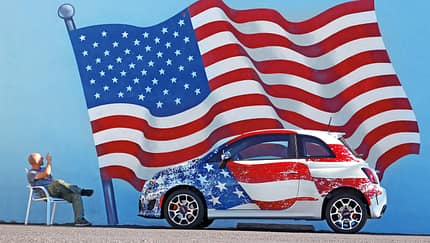 Fiat 500, Flagge, USA
