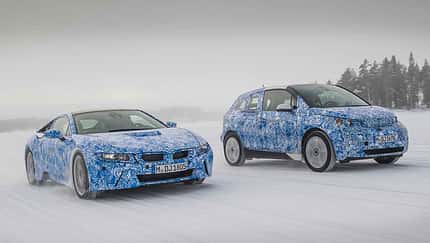 03/2013, BMW i3 und BMW i8 Prototypen Fahrbericht, Schnee Eis