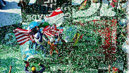 24h Daytona, Siegerehrung, Konfettiregen