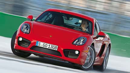 Porsche Cayman S, Frontansicht, Driften