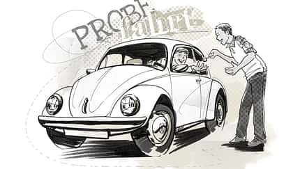 VW Käfer, Probefahrt
