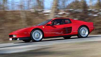 Ferrari Testarossa, ams0713, Youngtimer Ferrari Testarossa, Seitenansicht