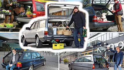 Youngtimer-Kombis: Citroen CX Break, BMW E34, Ford Granada, Mercedes S124 und Volvo 740