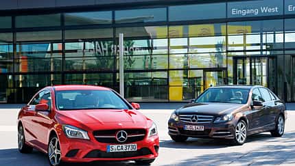 Mercedes CLA 180, Mercedes C 180, Frontansicht