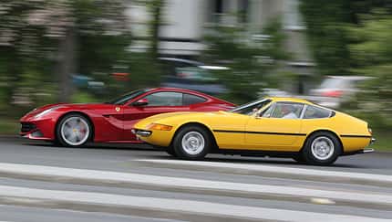 Ferrari 365 GTB/4, Ferrari F12 Berlinetta, Seitenansicht