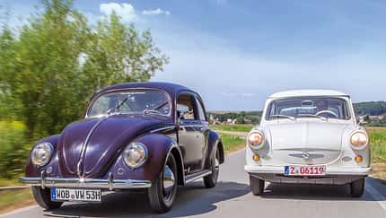 VW 1200, Trabant P, Frontansicht