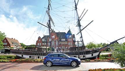 Audi A3 Sportback g-tron, Seitenansicht, Papenburg 