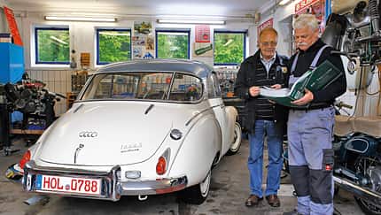 DKW AU 1000 S Coupè De Luxe, Heckansicht, Günther Dischereit
