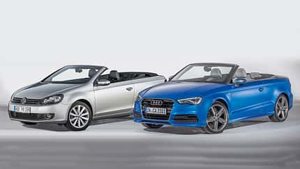 Audi A3 Cabrio, VW Golf Cabrio, Frontansicht