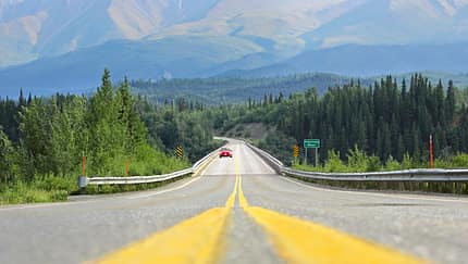 VW Beetle, Alaska, Highway