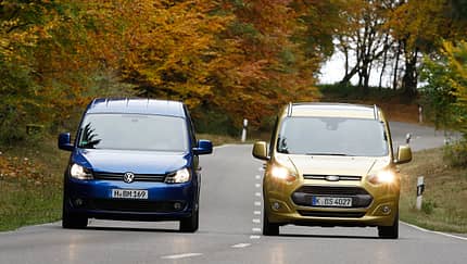 Ford Tourneo Connect, VW Caddy, Frontansicht