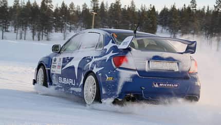 Driftschule, Subaru Impreza, Heckansicht
