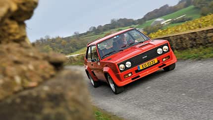 Fiat 131 Abarth, Frontansicht