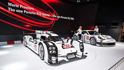 Porsche 919 Hybrid, Porsche 911 RSR, Rennwagen, Genfer Autosalon, Messe, 2014