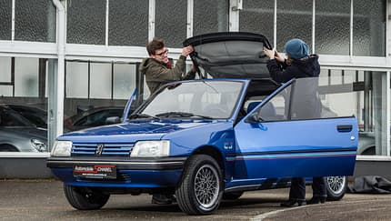 Peugeot 205 Cabriolet CJ, Verdeck schließen