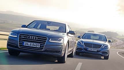 Audi A8 3.0 TDI Clean Diesel, Mercedes S 350 Bluetec, Frontansicht