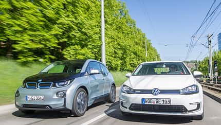 BMW i3, VW e-Golf, Frontansicht