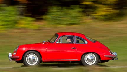 Porsche 356 C, Porsche 911 T 2.4, mkl0314, Fahrbericht Porsche 356 C, Seitenansicht
