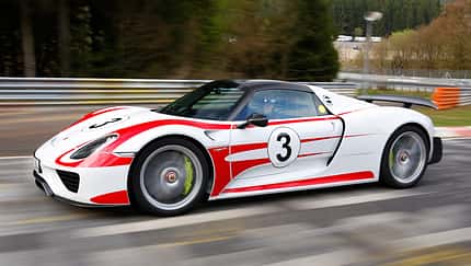 Porsche 918 Spyder, Seitenansicht