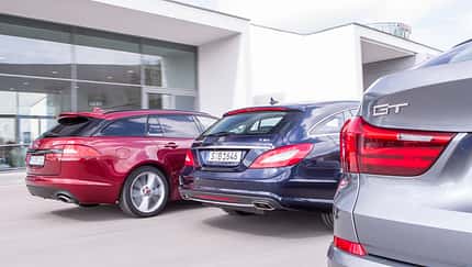 BMW 520d Gran Turismo, Jaguar XF Sportbrake 2.2 D, Mercedes CLS 250 CDI Shooting Brake