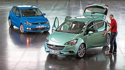 Opel Corsa, VW Polo, Frontansicht