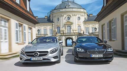 BMW 650i Coupé, Mercedes S 500 4Matic Coupé, Frontansicht