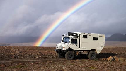 Unimog U 1550L Langer + Bock Wohnkabine Expeditionsmobil