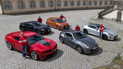 Chevrolet Camaro ZL1, Hyundai Veloster Turbo, Jaguar F-Type Coupé S, Toyota GT86