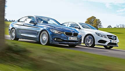 Alpina B4 Biturbo Coupé Allrad, Mercedes E 500 Coupé, Frontansicht