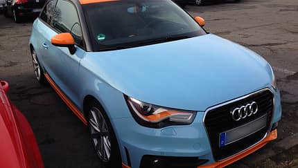 Audi A1 in Gulf-Lackierung