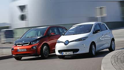 BMW i3, Renault Zoe Intense, Seitenansicht